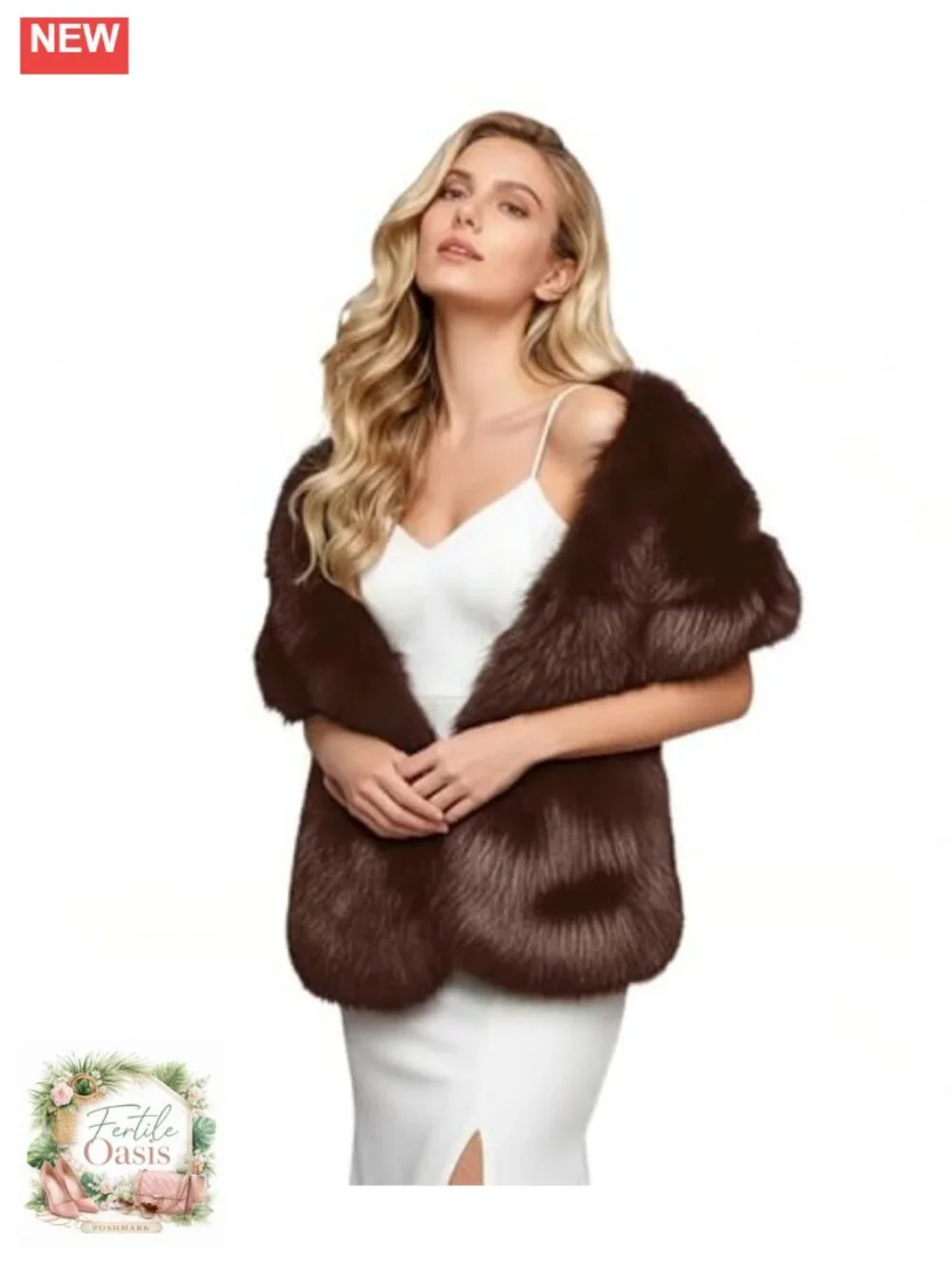 Faux Fur Collar Scarf Wrap Shawl Winter Warm Stole Neck Warmer